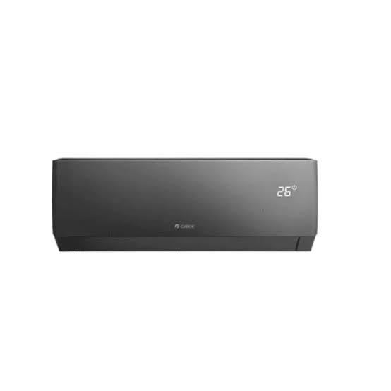 GREY COLOR SPLIT AC WITH WHITE BACKGROUNG