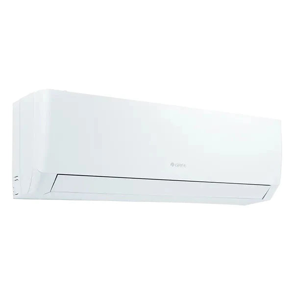 A white wall-mounted indoor air conditioner split wall unit with a small visible Daikin logo on the front, shown against a plain white background.